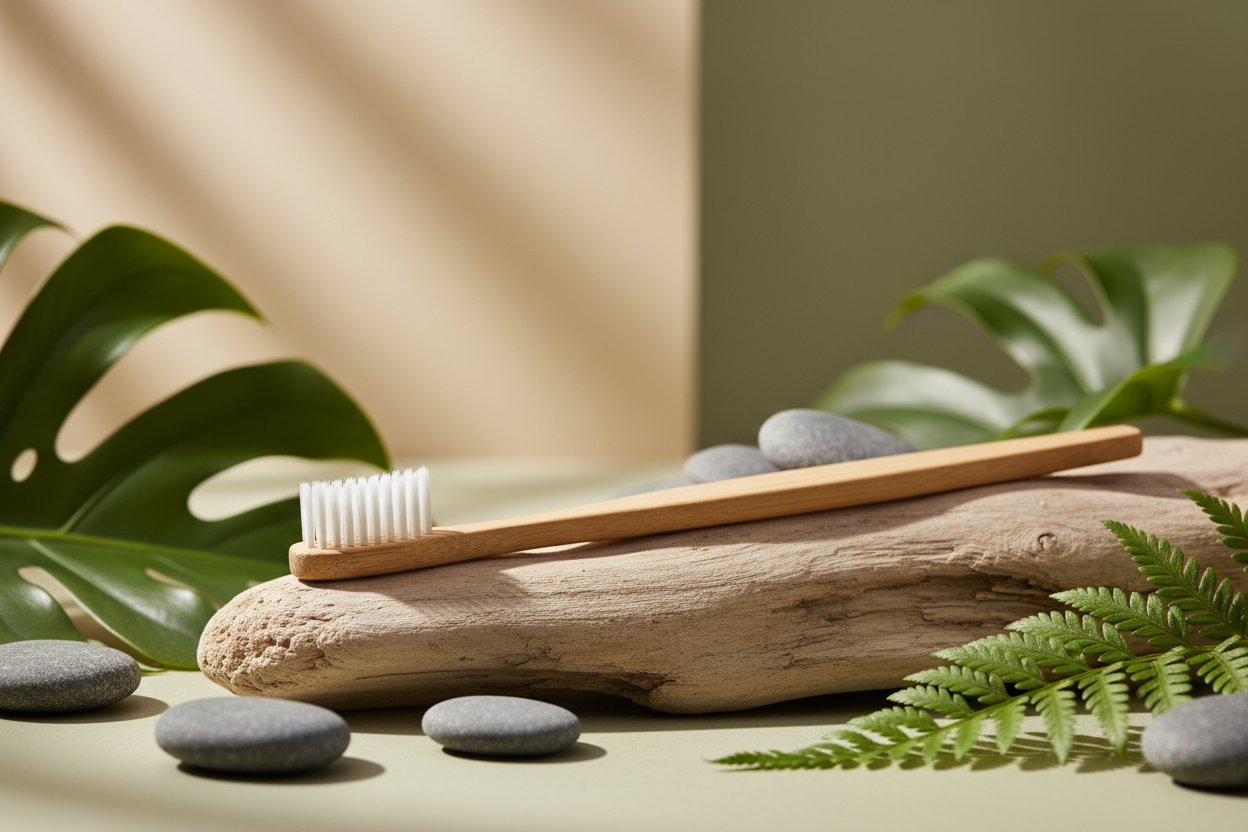 Bamboo Toothbrush Lifestyle Photo